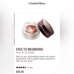 Charlotte Tilbury Eyes To Mesmerize. Walk of No Shame. NEW! Never used.